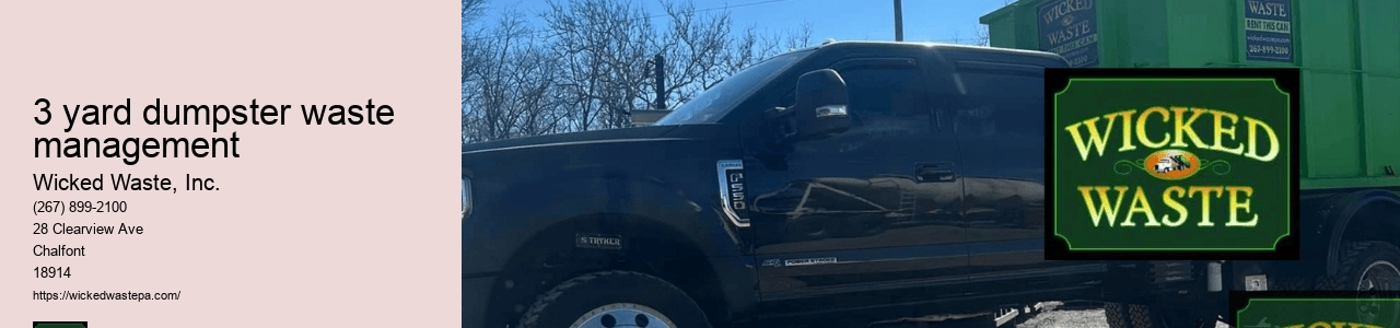 3 yard dumpster waste management