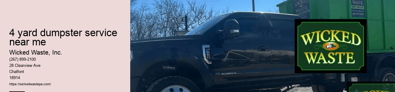 4 yard dumpster service near me