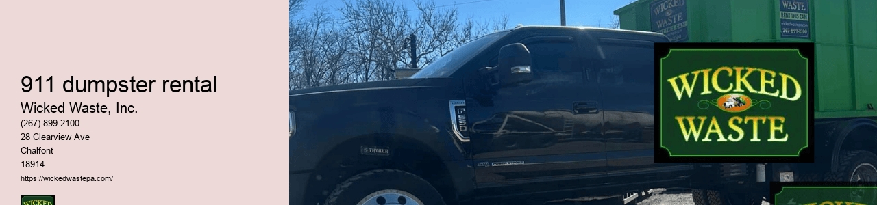 911 dumpster rental