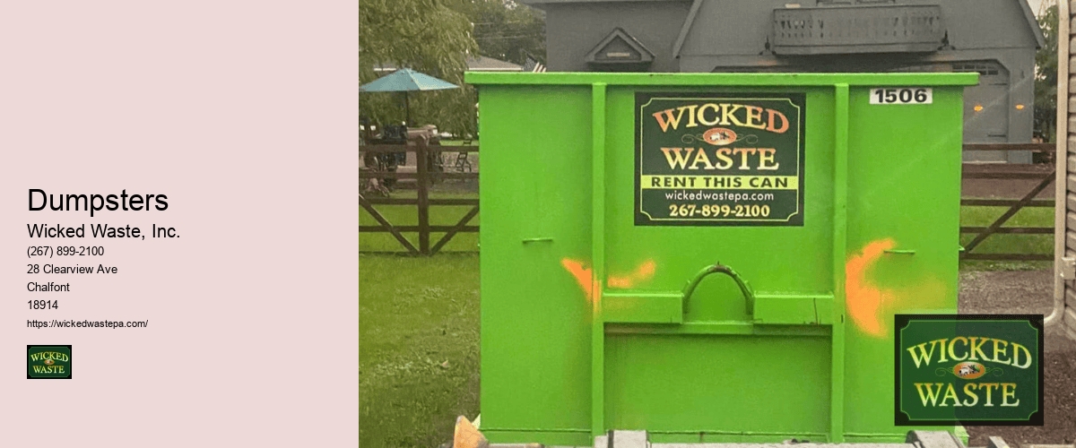 Wicked dumpster rentals roll off dumpsters