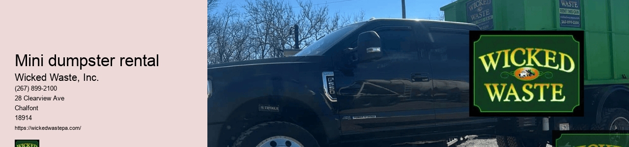 mini dumpster rental