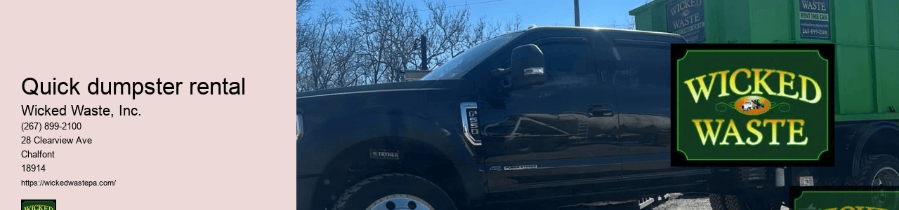 quick dumpster rental