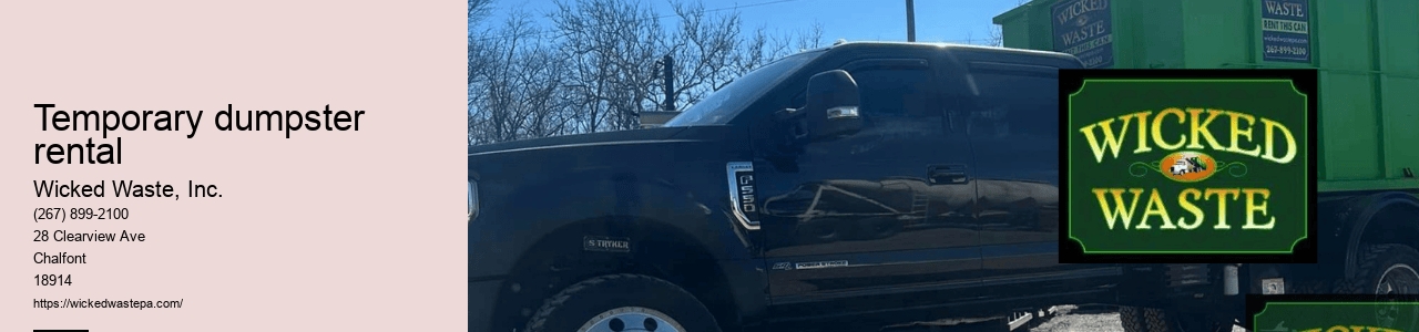 temporary dumpster rental