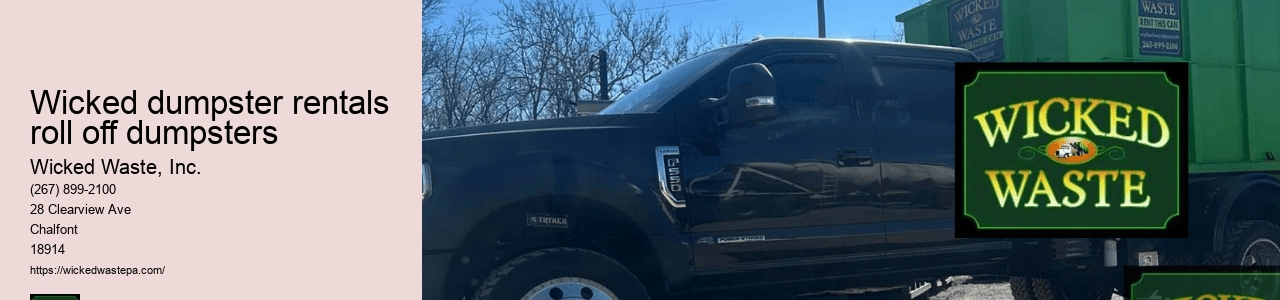 Wicked dumpster rentals roll off dumpsters
