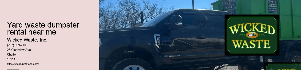 yard waste dumpster rental near me